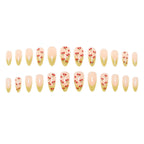 Press-On Nail Set Cherry Blossom Design & Easy Application