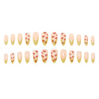 Press-On Nail Set Cherry Blossom Design & Easy Application