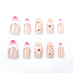 Press-On Nail Set Cherry Blossom Easy Application Comfortable Fit