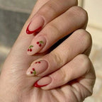 Press-On Nail Set Cherry Blossom Self-Adhesive & Reusable