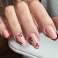Press-On Nail Set Cherry Blossom Self-Adhesive & Reusable