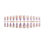 Press-On Nail Set Cherry Blossom Sparkle Reusable