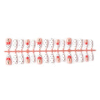 Press-On Nail Set Cherry Design Peel-And-Stick Multiple Sizes