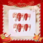 Press-On Nail Set Cherry & Heart Design No Glue