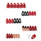 Press-On Nail Set Cherry & Star Designs No-Glue