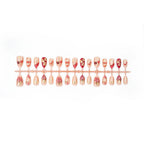 Press-On Nail Set Cherry & Strawberry Reusable Non-Toxic