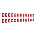 Press-On Nail Set Christmas Designs Adhesive Included
