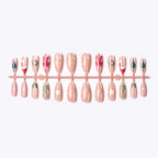 Press-On Nail Set Christmas Designs Glossy Salon Finish