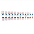 Press-On Nail Set Classic French Multiple Sizes Easy Application