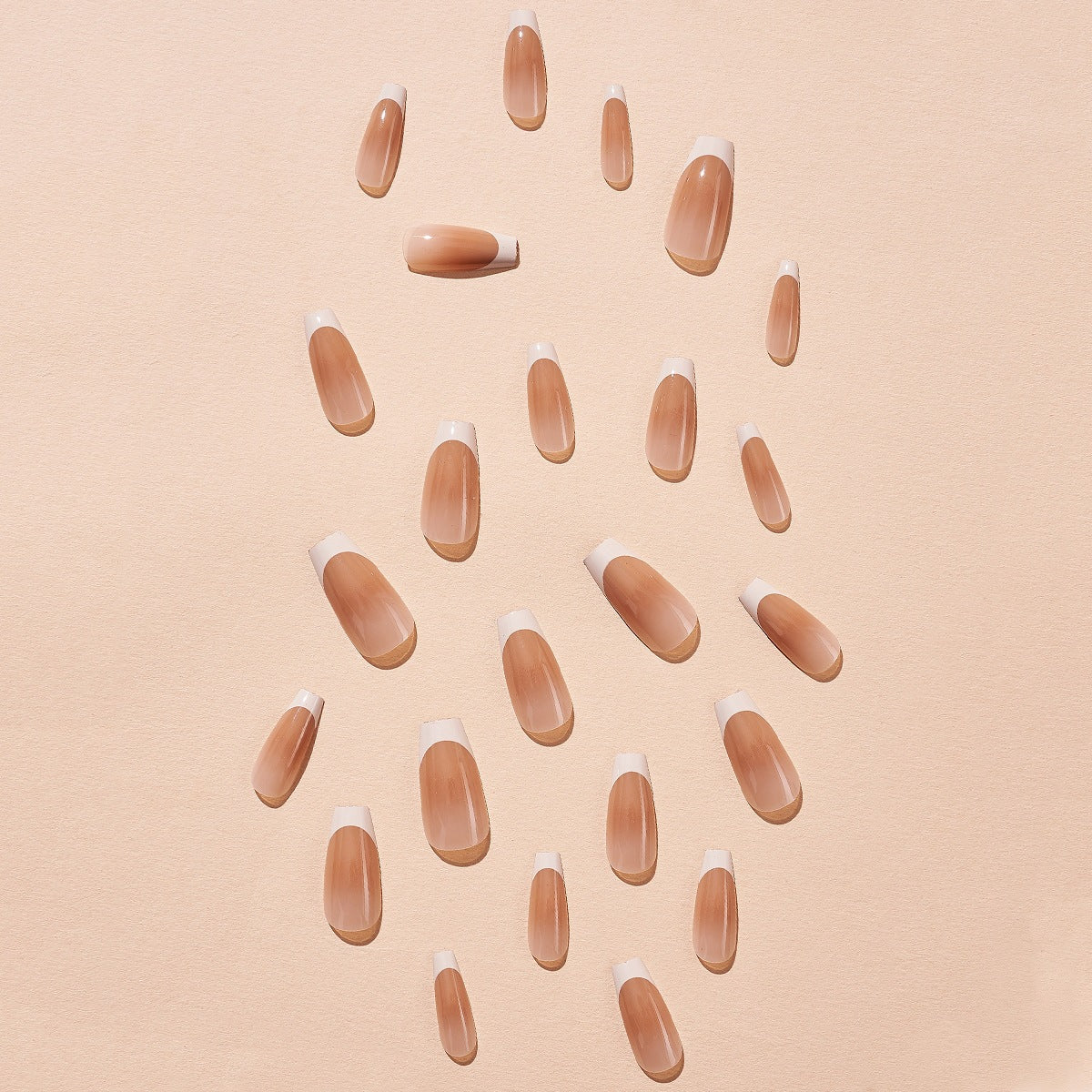 Press-On Nail Set Classic French Tips 24-Piece