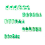 Press-On Nail Set Clover Designs Easy Application