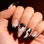 Press-On Nail Set Cosmic Gradient Almond Shape 24-Piece