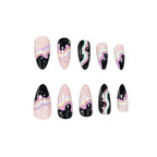 Press-On Nail Set Cosmic Gradient Almond Shape 24-Piece