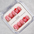 Press-On Nail Set Crystal Accents Easy Application & Comfortable Fit