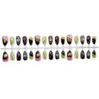 Press-On Nail Set Crystal Embellished & Self-Adhesive Multi-Size