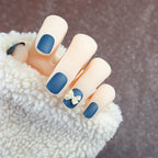 Press-On Nail Set Decorative Bow Easy & Reusable