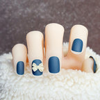 Press-On Nail Set Decorative Bow Easy & Reusable