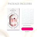 Press-On Nail Set Decorative Designs Glue & File Included