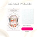 Press-On Nail Set Decorative Designs Includes Glue & File