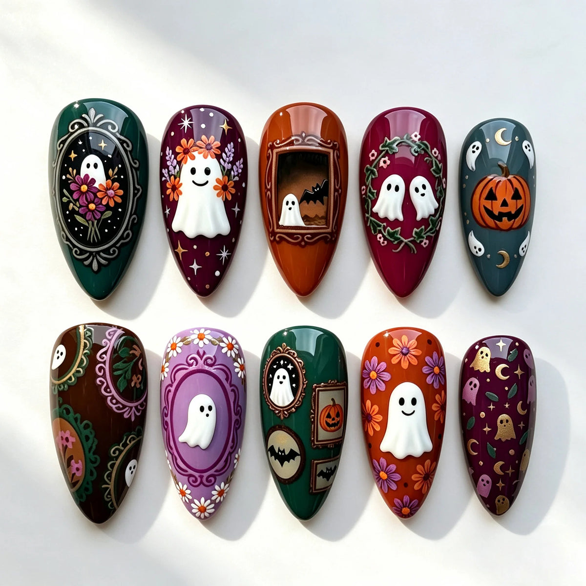 Press-On Nail Set Decorative Long-Lasting Removable
