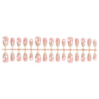 Press-On Nail Set Delicate Floral Multiple Sizes