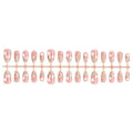 Press-On Nail Set Delicate Floral Multiple Sizes