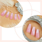 Press-On Nail Set Delicate Floral Reusable Multiple Sizes