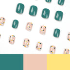 Press-On Nail Set Delicate Floral & Self-Adhesive