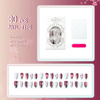 Press-On Nail Set Designer Floral Peel And Press