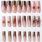 Press-On Nail Set Designer Nail Art Glue-Free & Reusable