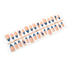 Press-On Nail Set Dolphin & Polka Dot Easy Application
