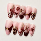 Press-On Nail Set Durable Easy Application Multiple Sizes