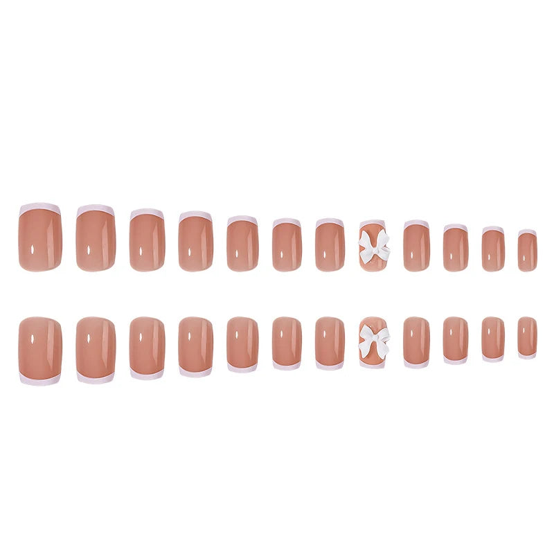 Press-On Nail Set Easy Application Floral Design
