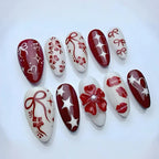 Press-On Nail Set Easy Application Multiple Sizes