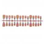Press-On Nail Set Easy Application Patterned Designs