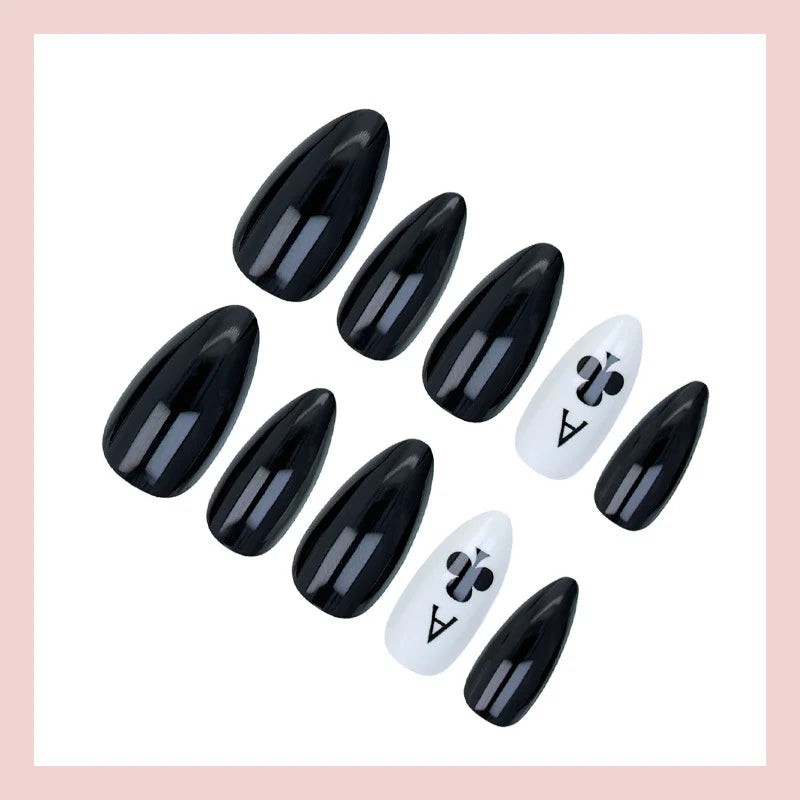 Press-On Nail Set Easy Application Reusable Chip-Resistant