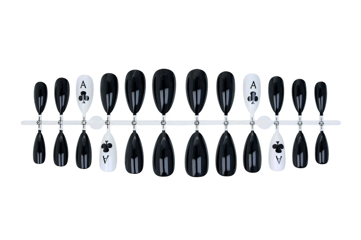Press-On Nail Set Easy Application Reusable Chip-Resistant
