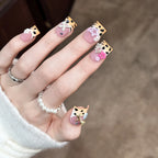 Press-On Nail Set Easy Apply Floral & Animal Designs
