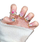 Press-On Nail Set Easy Apply Floral & Animal Designs