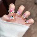 Press-On Nail Set Easy Apply Floral & Animal Designs