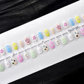 Press-On Nail Set Easy-Apply Floral & Character Designs