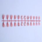 Press-On Nail Set Elegant Floral Acrylic Salon-Quality