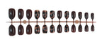 Press-On Nail Set Elegant Leopard Pattern Easy Application