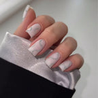 Press-On Nail Set Elegant Lines & Glitter