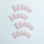 Press-On Nail Set Elegant Lines & Glitter