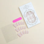 Press-On Nail Set Elegant Lines & Glitter