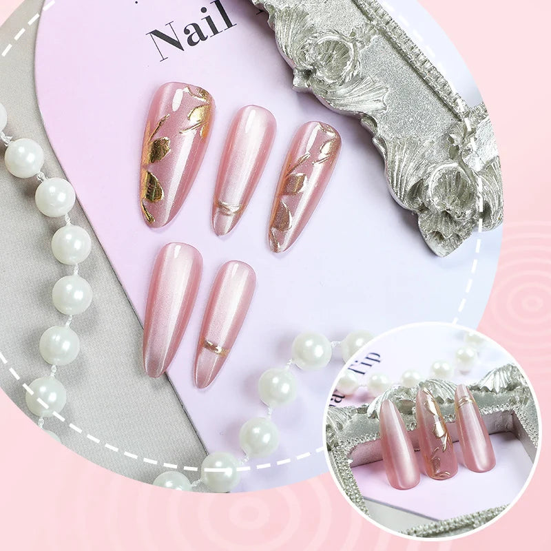 Press-On Nail Set Elegant Ombre Peel & Stick