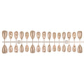 Press-On Nail Set Elegant Patterned Quick Application & Long-Lasting