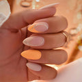 Press-On Nail Set Elegant Rose Reusable & Easy Application