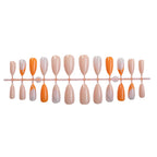 Press-On Nail Set Elegant Rose Reusable & Easy Application